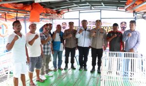 Dukung Penuh F1 H2O, Kapolres Simalungun Dampingi KSOPP Ramp Check Kapal Motor di Parapat
