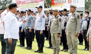 Bupati Simalungun Pimpin Apel Gelar Pasukan Pengamanan Pilpanag Tahun 2023