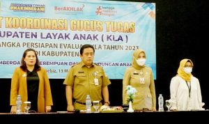 Sekda Buka Rakor Gugus Tugas KLA Kabupaten Bekasi Tahun 2023